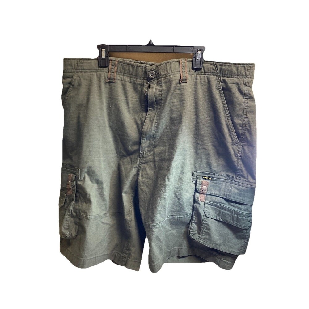 Stanley Stretch Green and Brown Cargo Shorts Size 42